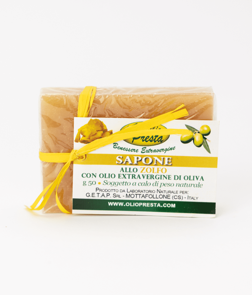 Saponetta allo zolfo con olio extravergine di oliva Olio Presta 100gr